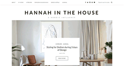 Desktop Screenshot of hannahinthehouse.com