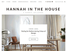 Tablet Screenshot of hannahinthehouse.com